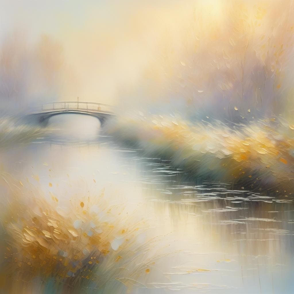 Impressionistic Macro Image in Style of Monet