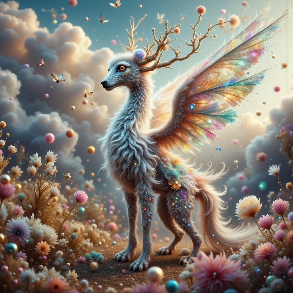 Vivid Fantasy Scene with Quirky Elements