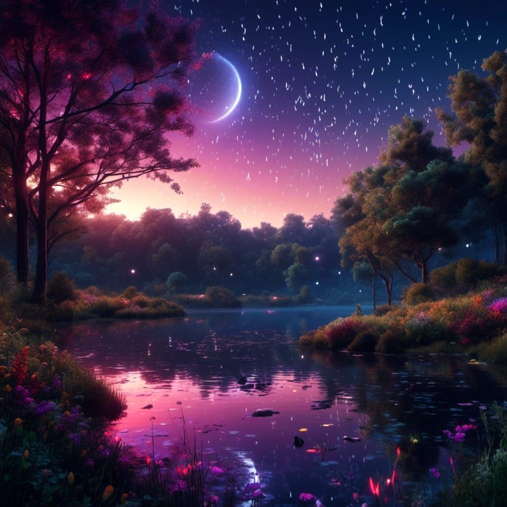 Lakeside night