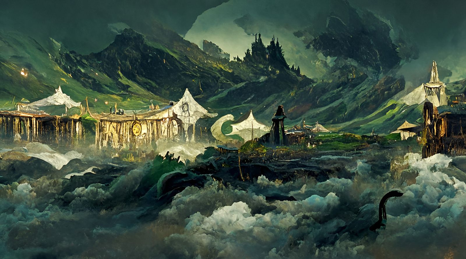 High Fantasy Starbucks in Swords and Sorcery Setting