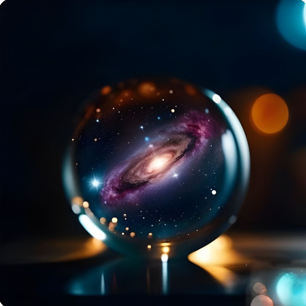 Galaxy in Glass Sphere: A Universe Encapsulated