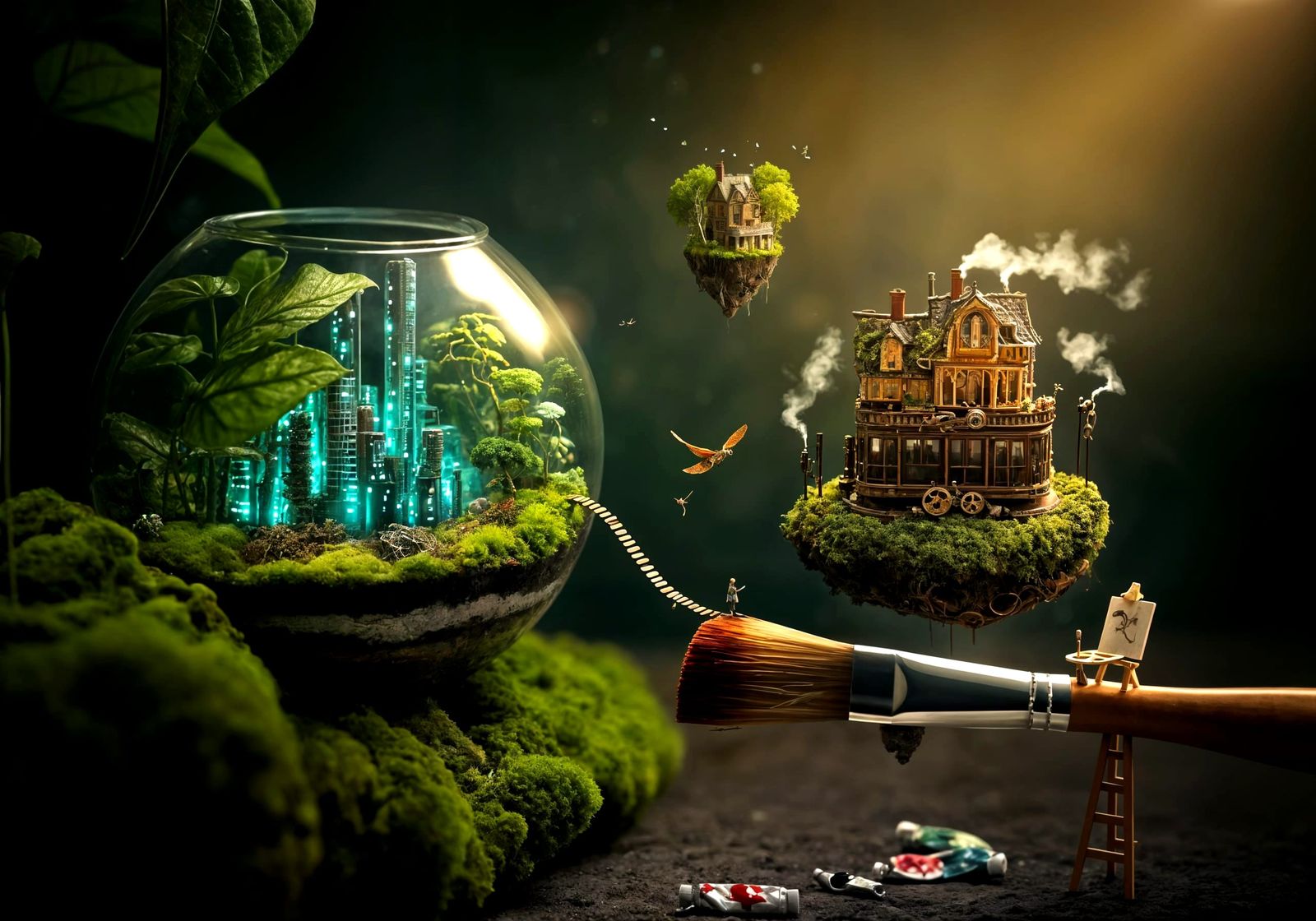 Interconnected Miniature Worlds: Steampunk and Bioluminescen...