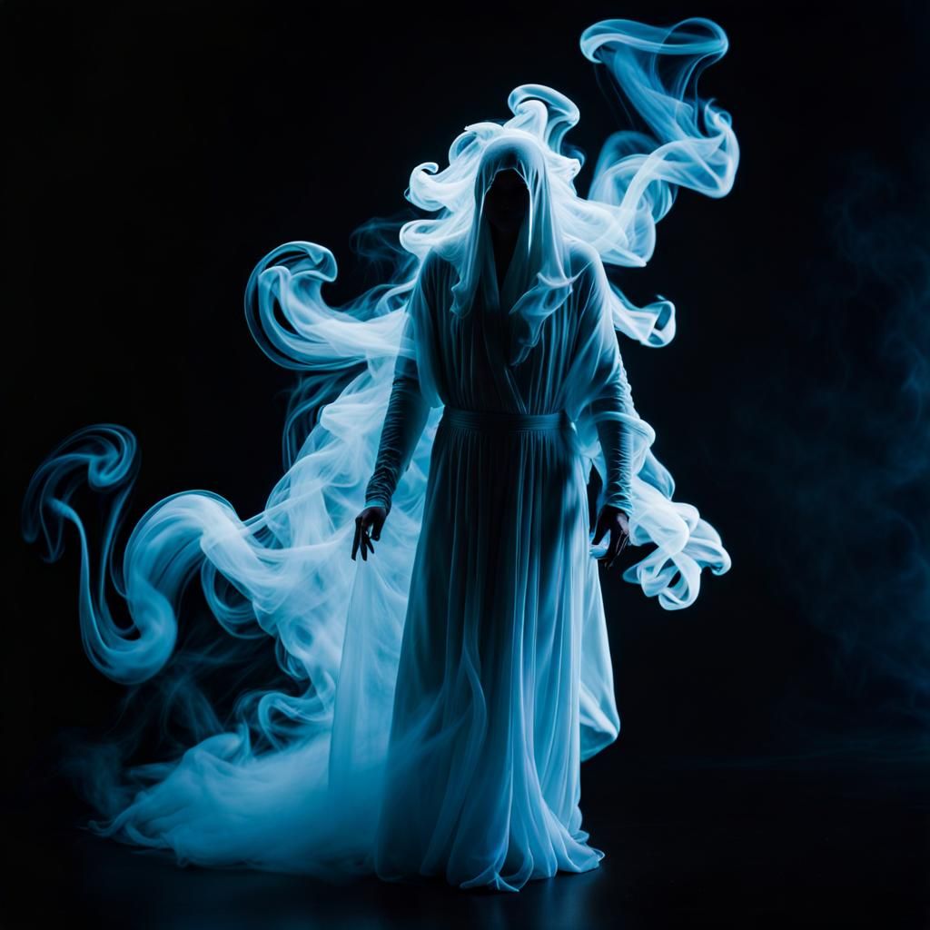 Bioluminescent Smoke Wraiths: Hauntingly Beautiful Photograp...