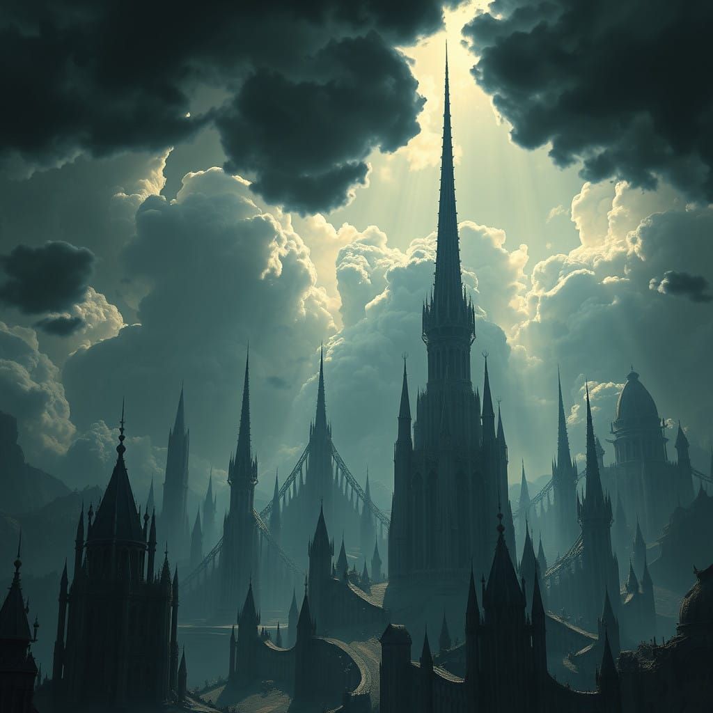 Ethereal Otherworldly Realm Unveiled in Majestic Splendor