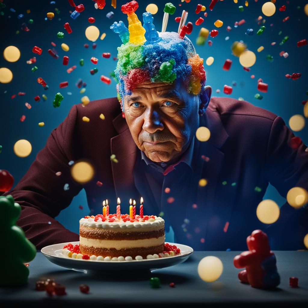 Gummy Bear Birthday Cake Portrait