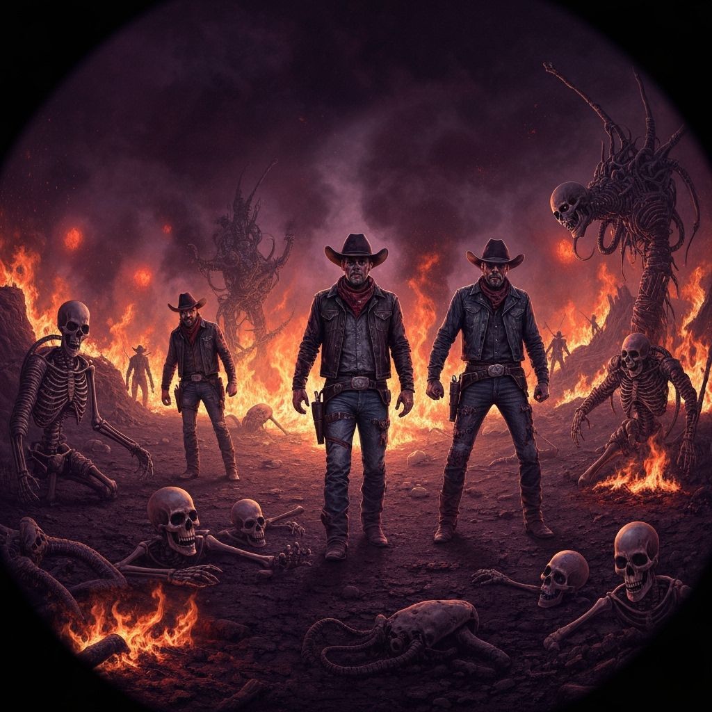 Cowboys in Hell: A Dark Fantasy Image