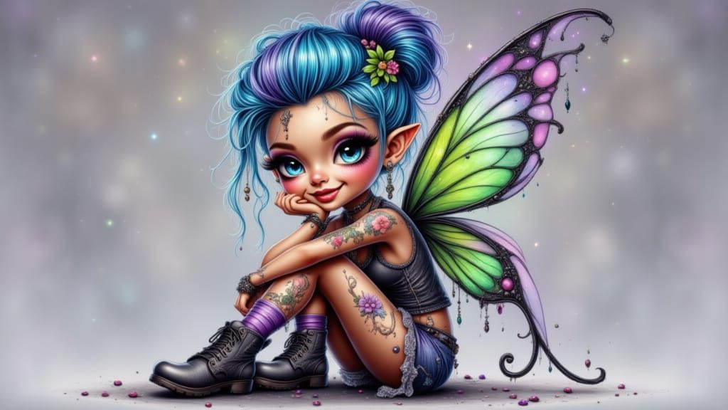 <lora:Punk:1.0> <lora:Hennie Punk:1.0> <lora:Whimsical Cutie...