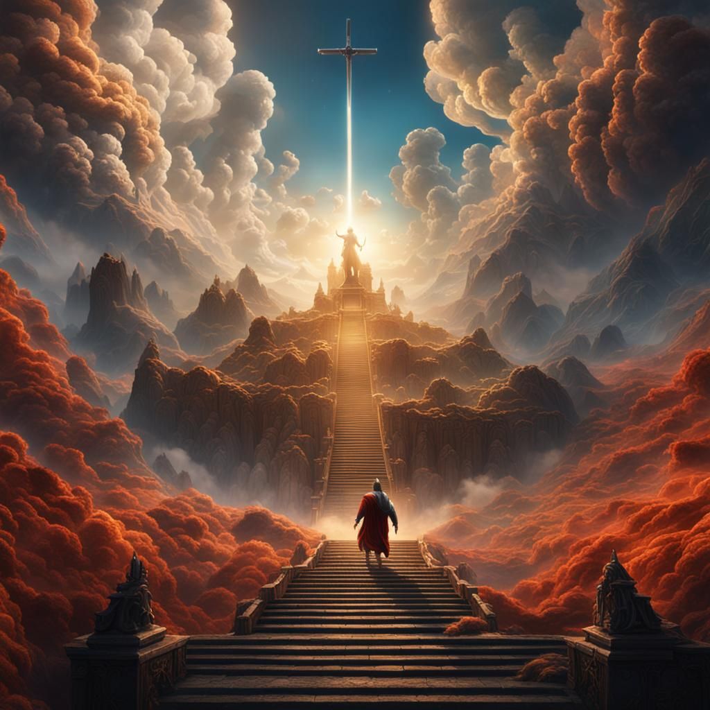 God Descending: Detailed Fantasy Art