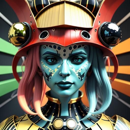 Psychedelic Surrealism in Vivid Colors: 3D CGI