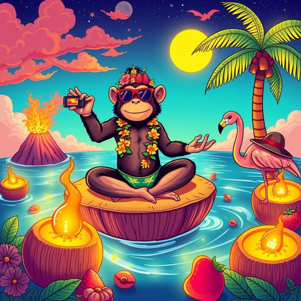 Charismatic Monkey's Volcanic Smoothie Resort