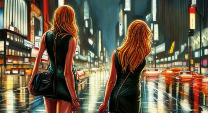 Rainy Night: Working Girls in Andrew Blake Style