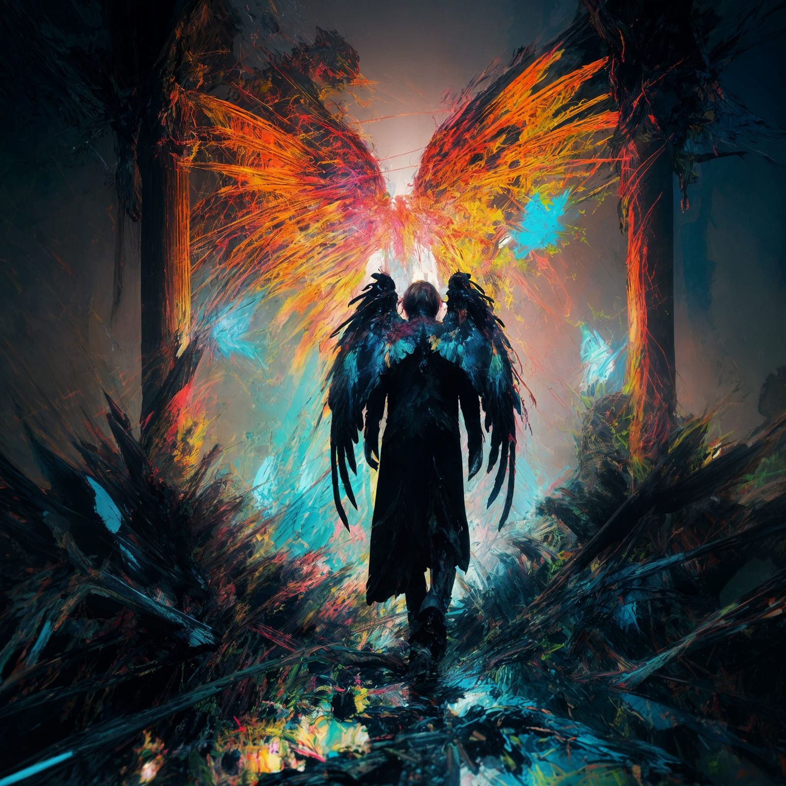 Fallen angel facing judgment