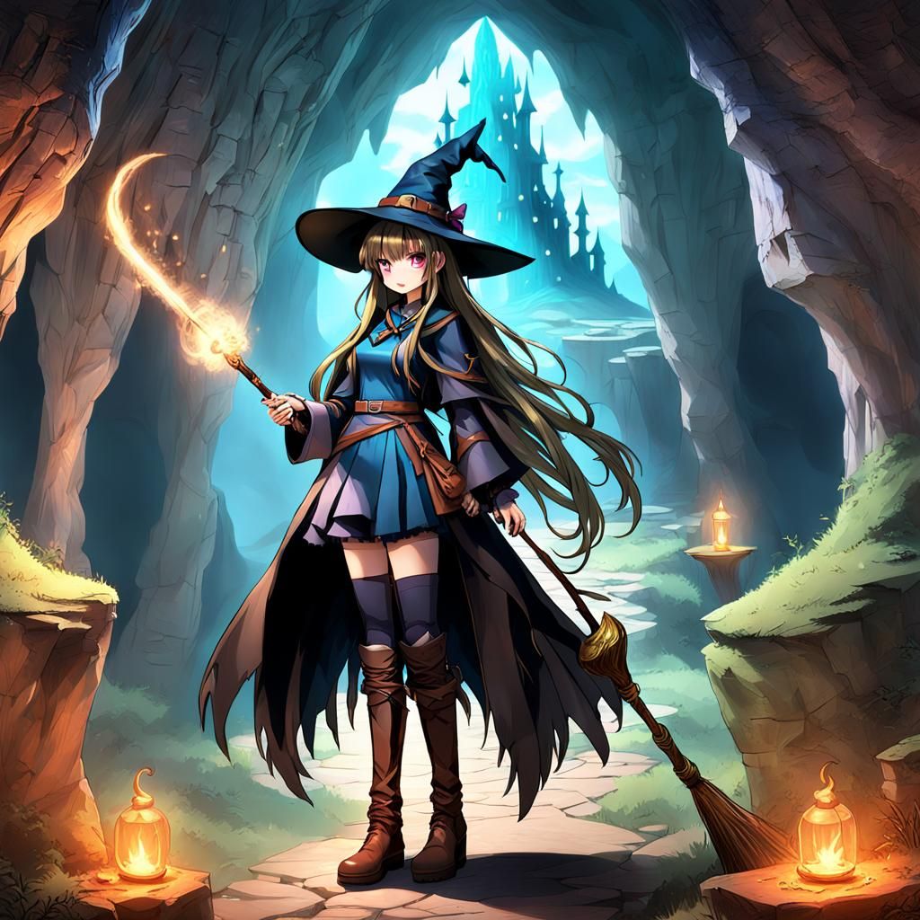 Surreal Witch Reveals Magical Power in a Dark Cave