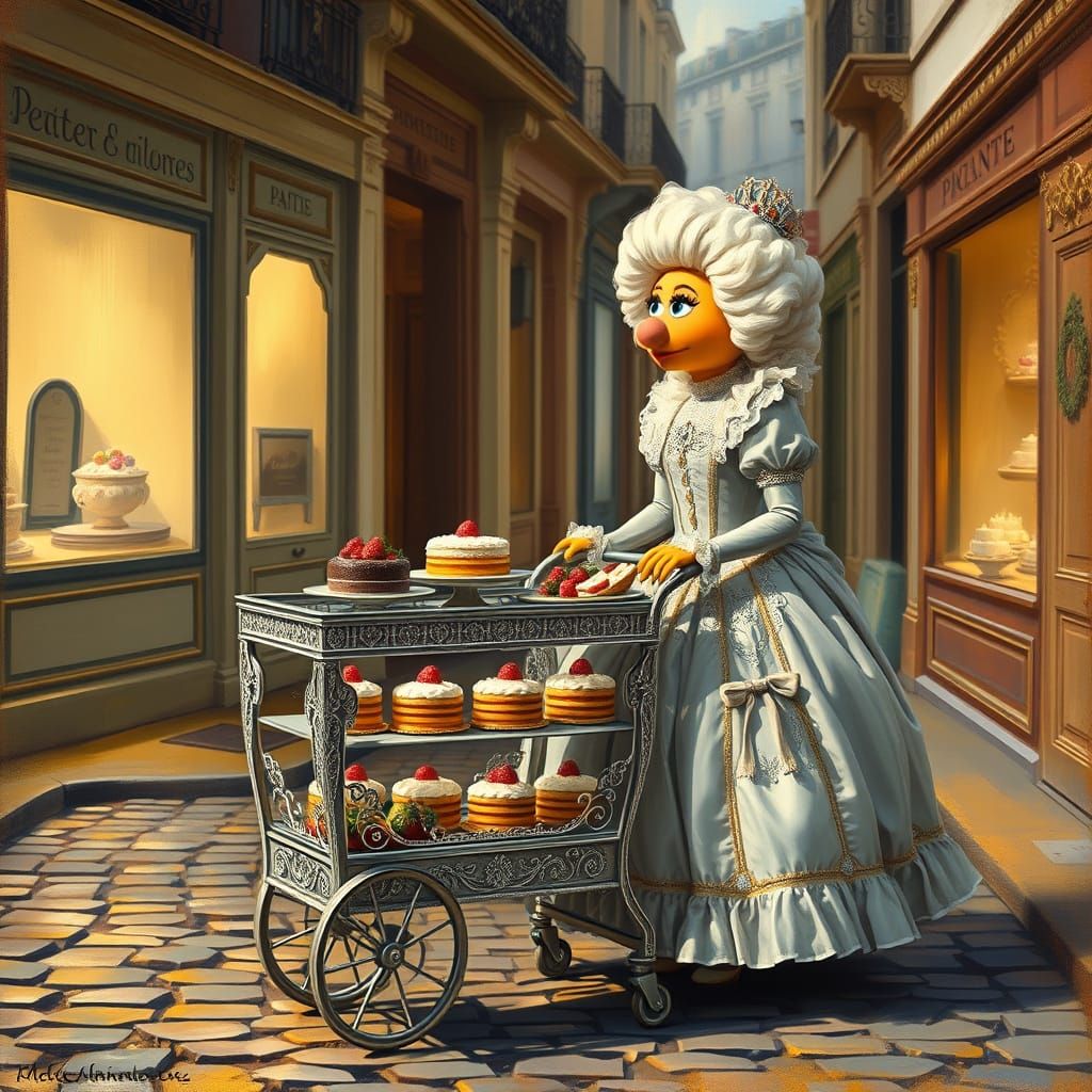 Muppet Marie Antoinette's Cake Trolley in Paris