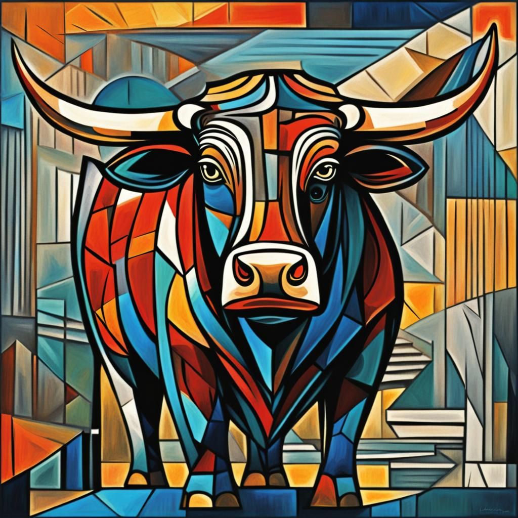 Picasso Bull: Cubism, Art Nouveau, Film Noir