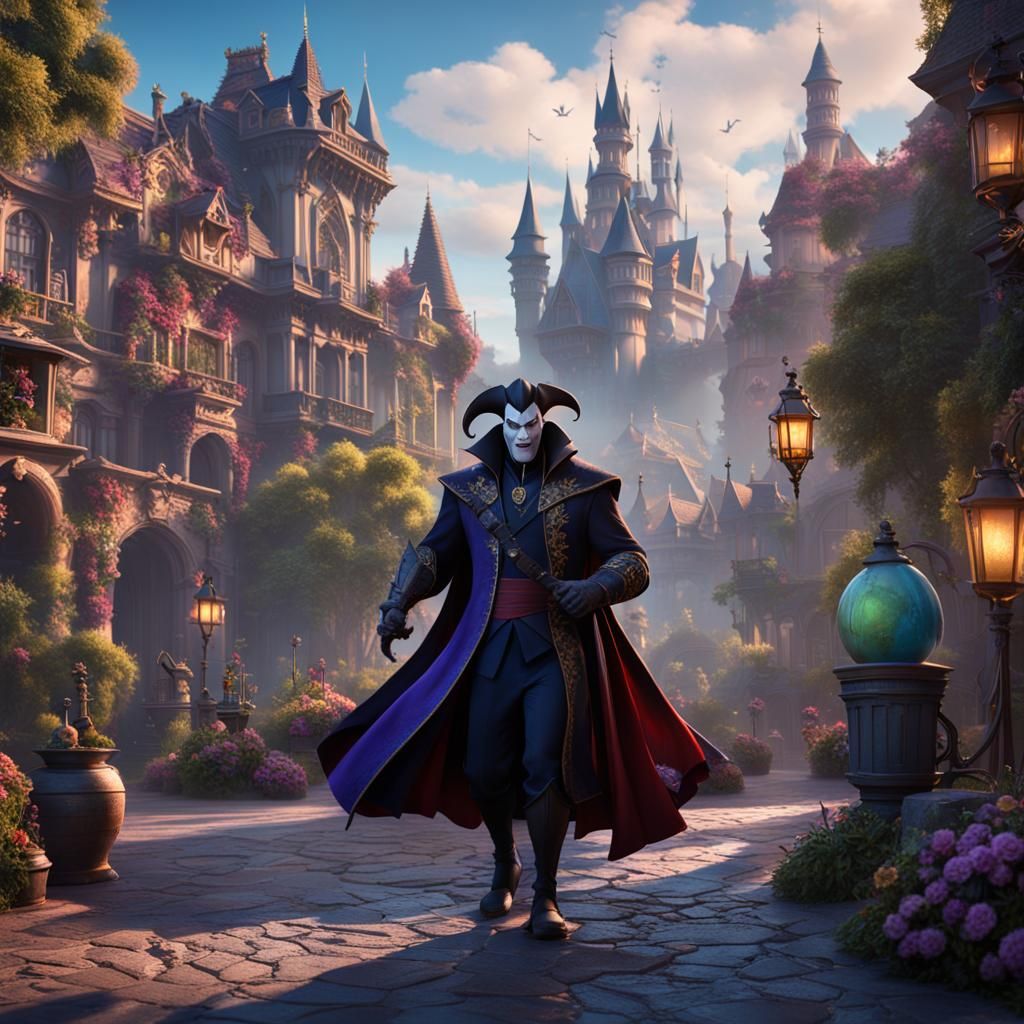 Disney Villains Espionage Mission: Detailed Matte Painting