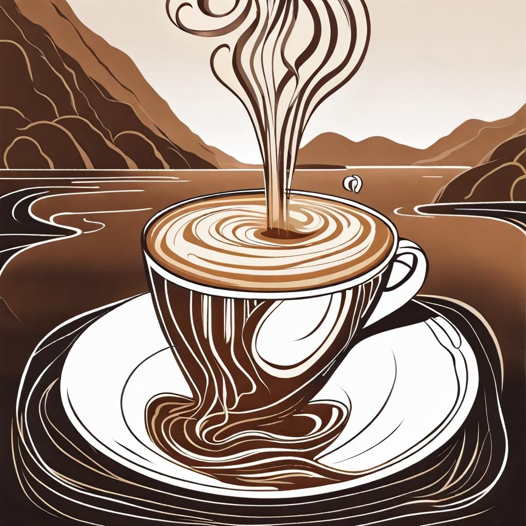River of coffee