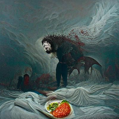 Horrific Garfield Reimagined in Doré and Rutkowski Style