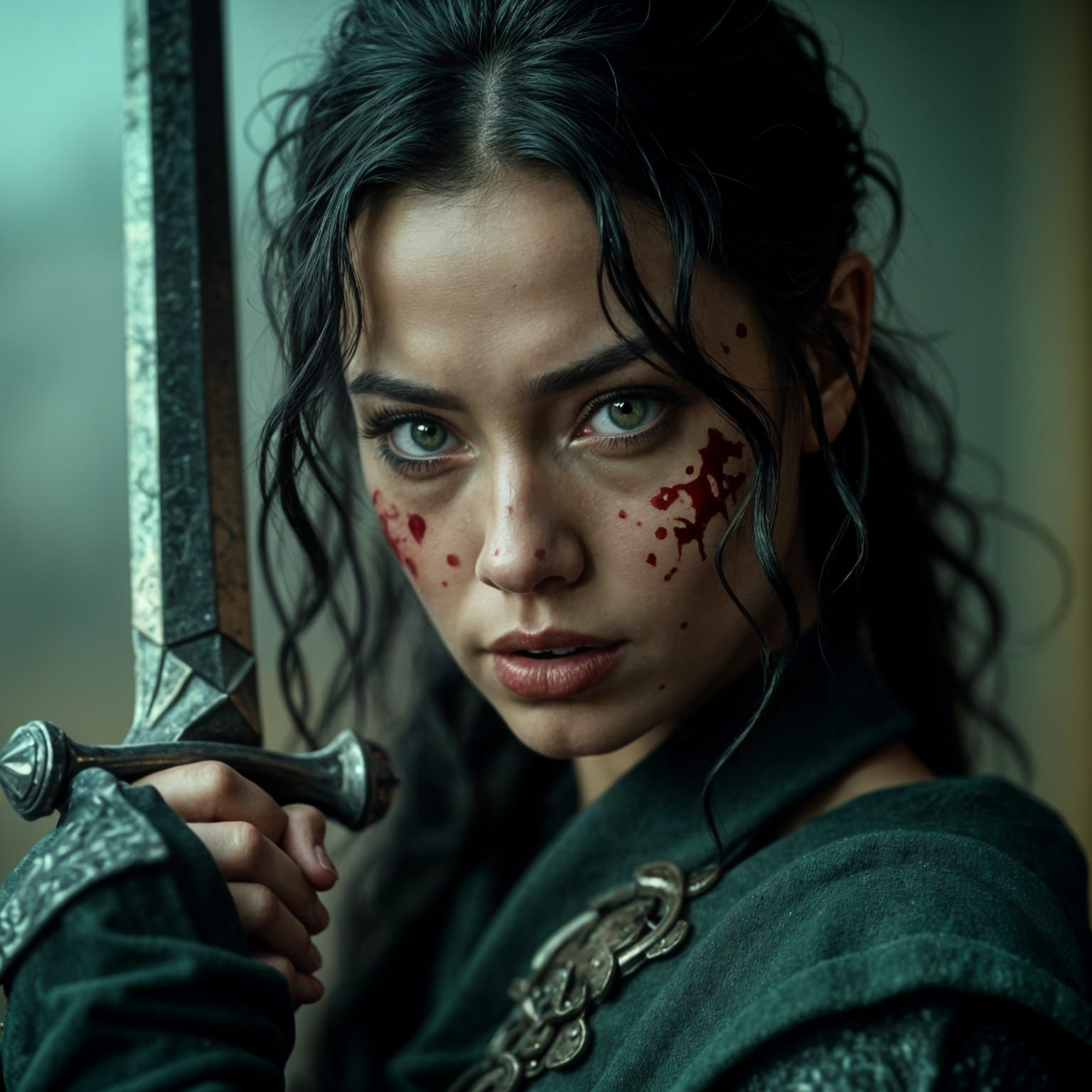 Cirilla: Cinematic Film Still of a Warrior