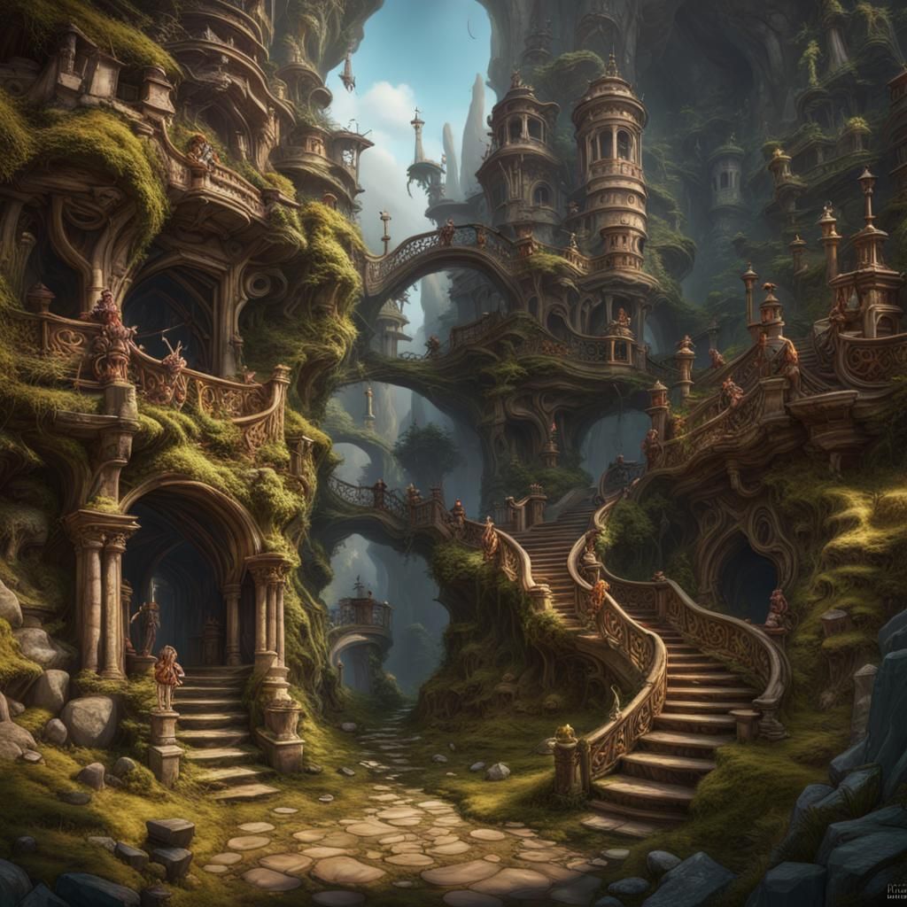 Fantastical Slithy Toves Gyre in the Wabe