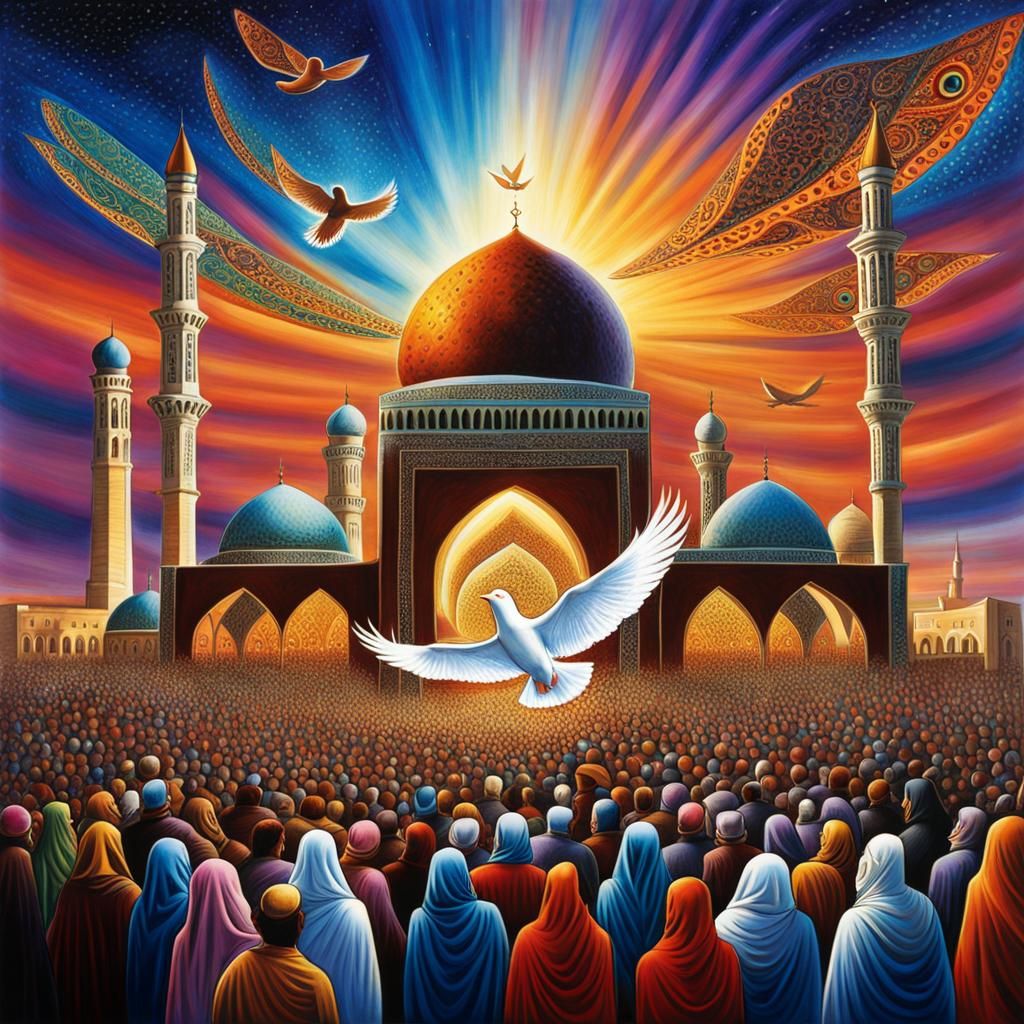 Arabs and Israelis Unite in Peace, Visionary Art