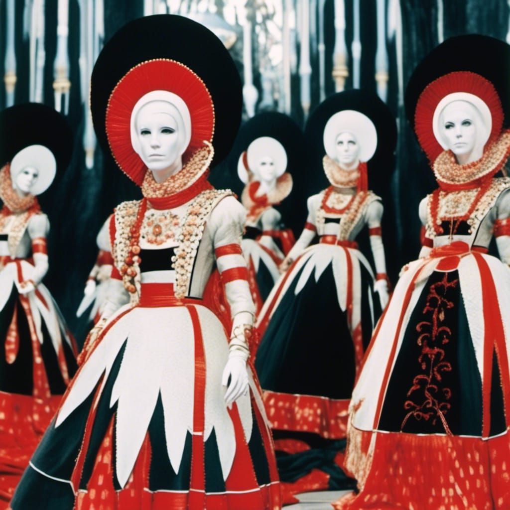 Bene Gesserit Nuns in Rococo Surrealism