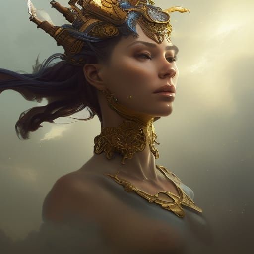 Babylon Rides Beast in Hyperdetailed Splash Art