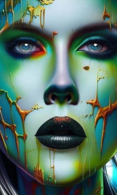 Glamorous Zombie Supermodel Horde in Vivid Colors