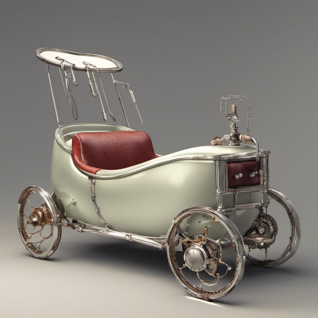 Clawfoot Bathtub Car: AI Generated Concept