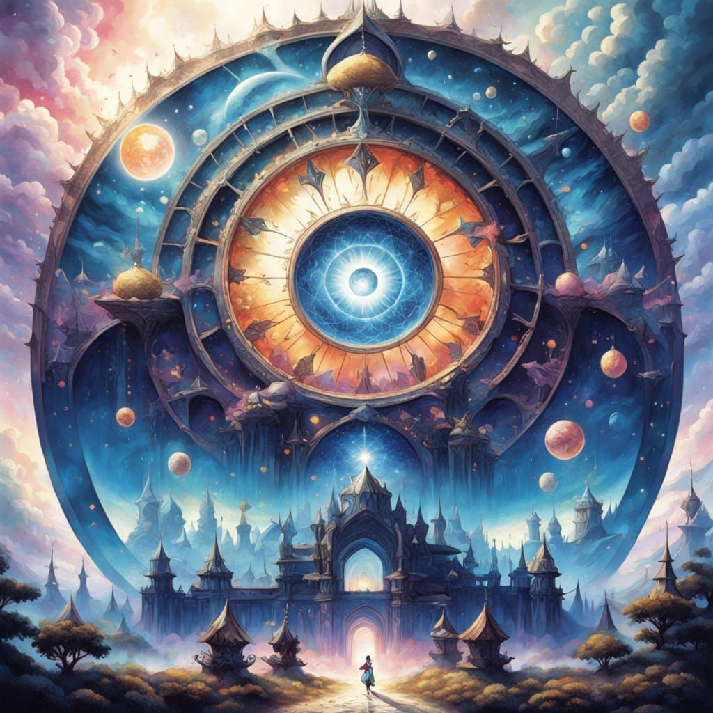 Ethereal Palace in Dreamlike Xanadu