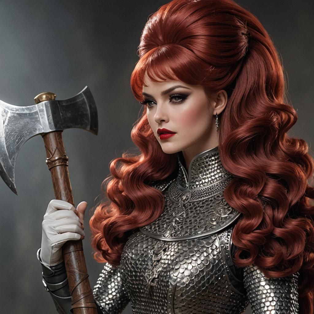 Knight with battle axe