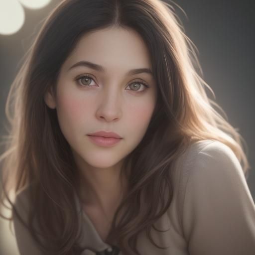 Professional Color Portrait with Bokeh and Sharp Focus