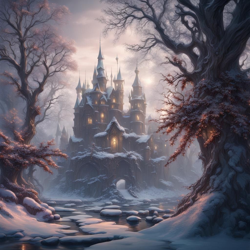 Detailed Winter Fairy Concept Art