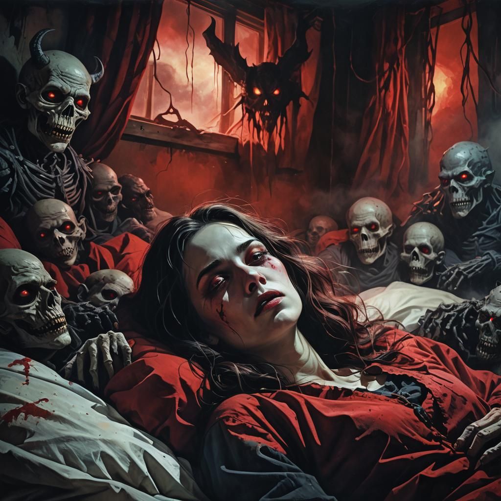 Eerie Dystopian Surrealism: Nightmare Awakening