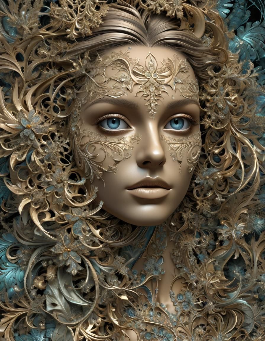 Fractal Expressionism: Seaside Ferns and Cosmic Elements