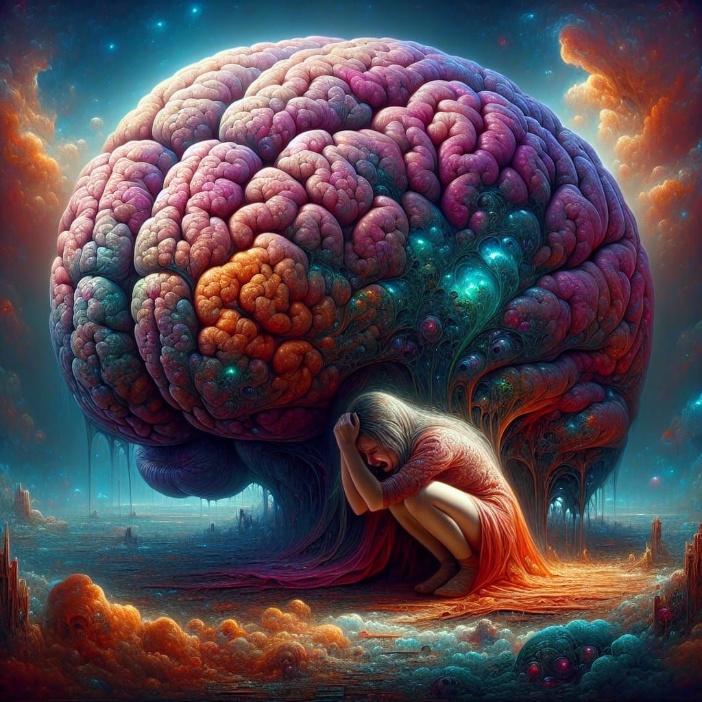 Surreal Brain Concept Art in 8K Resolution