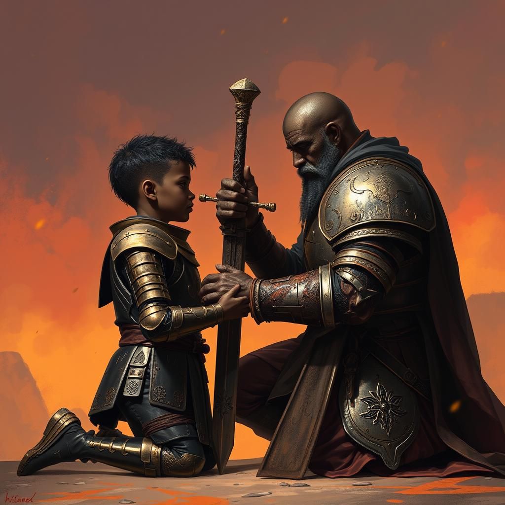 Knighthood Ceremony in a High Fantasy World