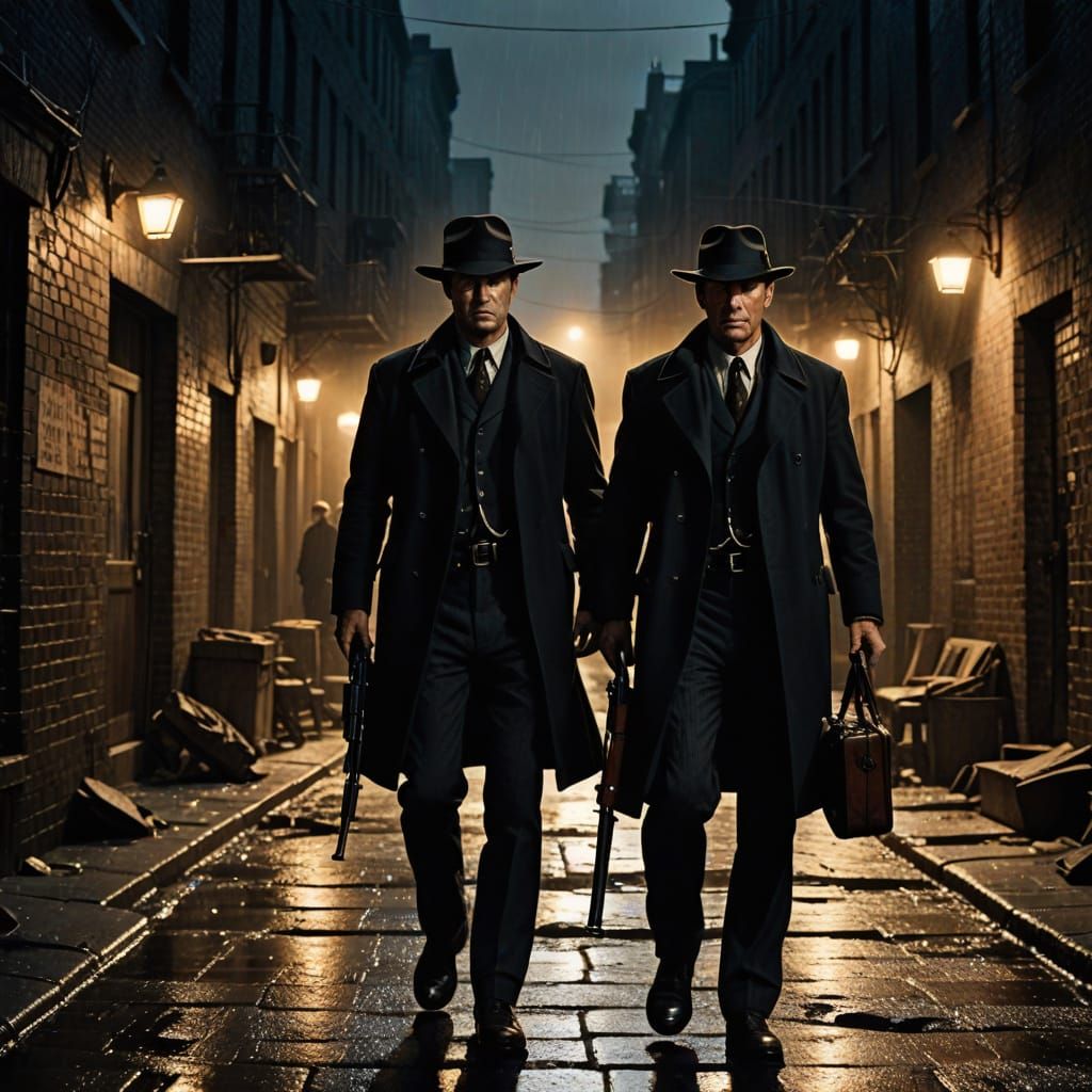 Gritty Film Noir Allies Turned Enemies