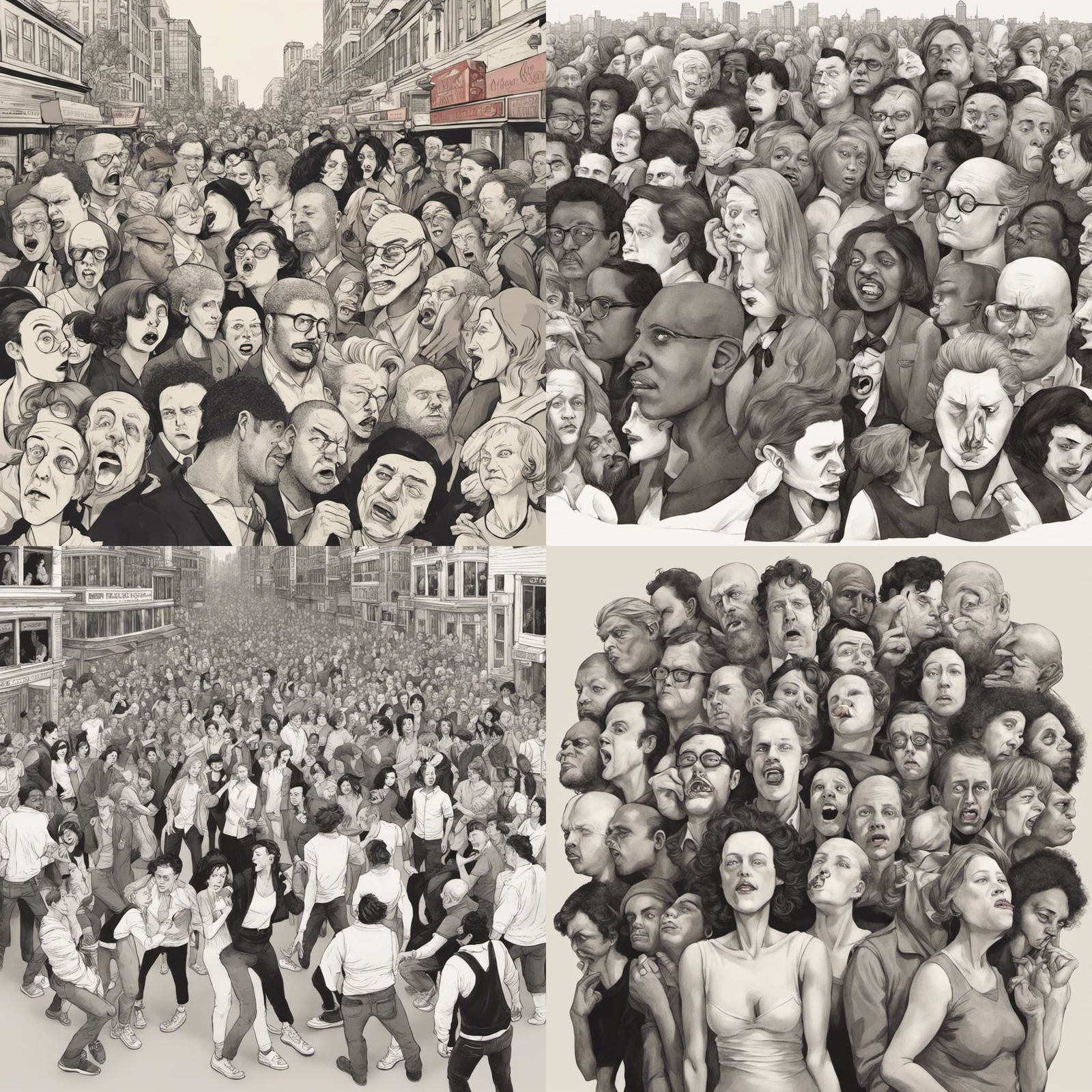 Body Swapping Chaos in a City Street