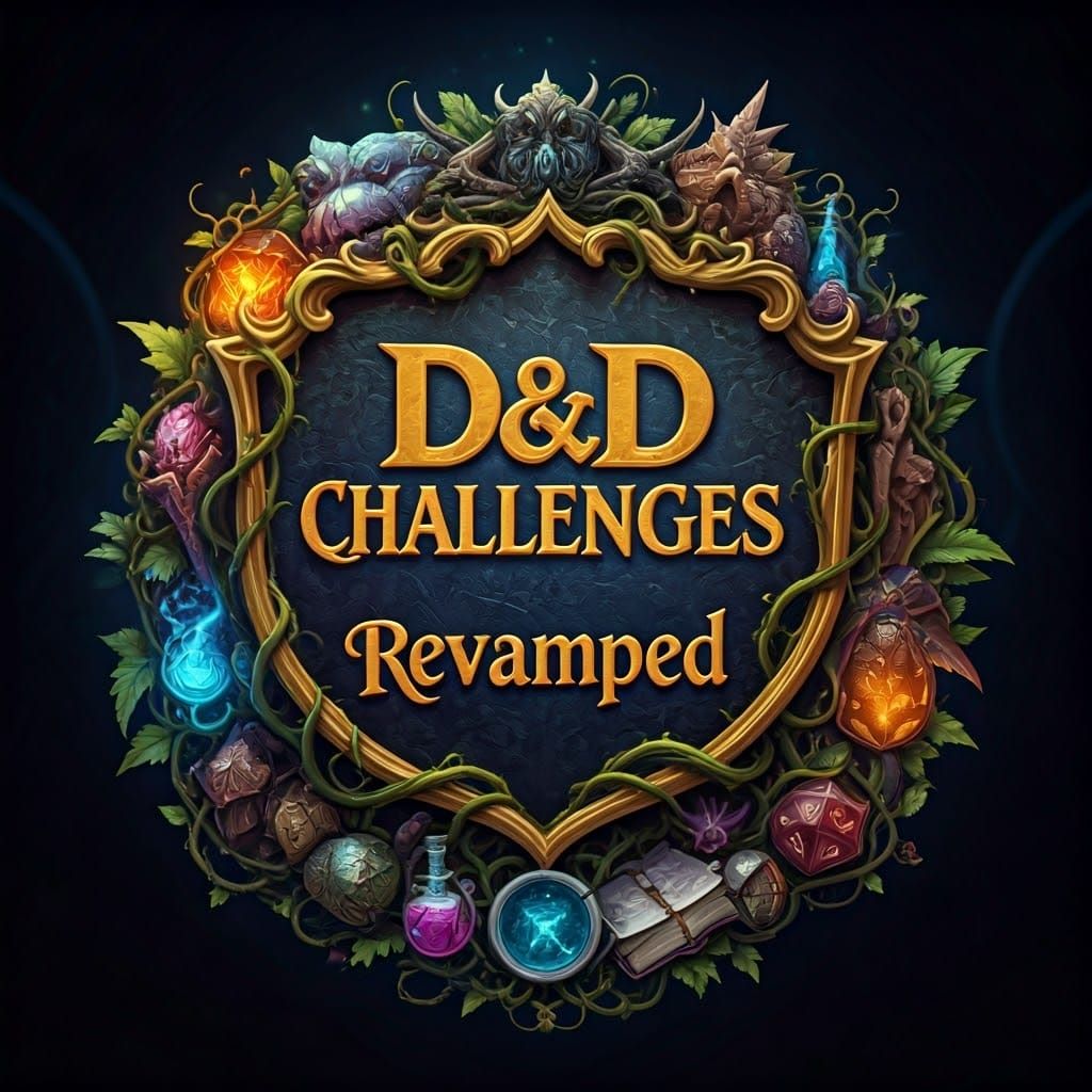 D&D Banner with Characters in Illuminated Manuscript Style