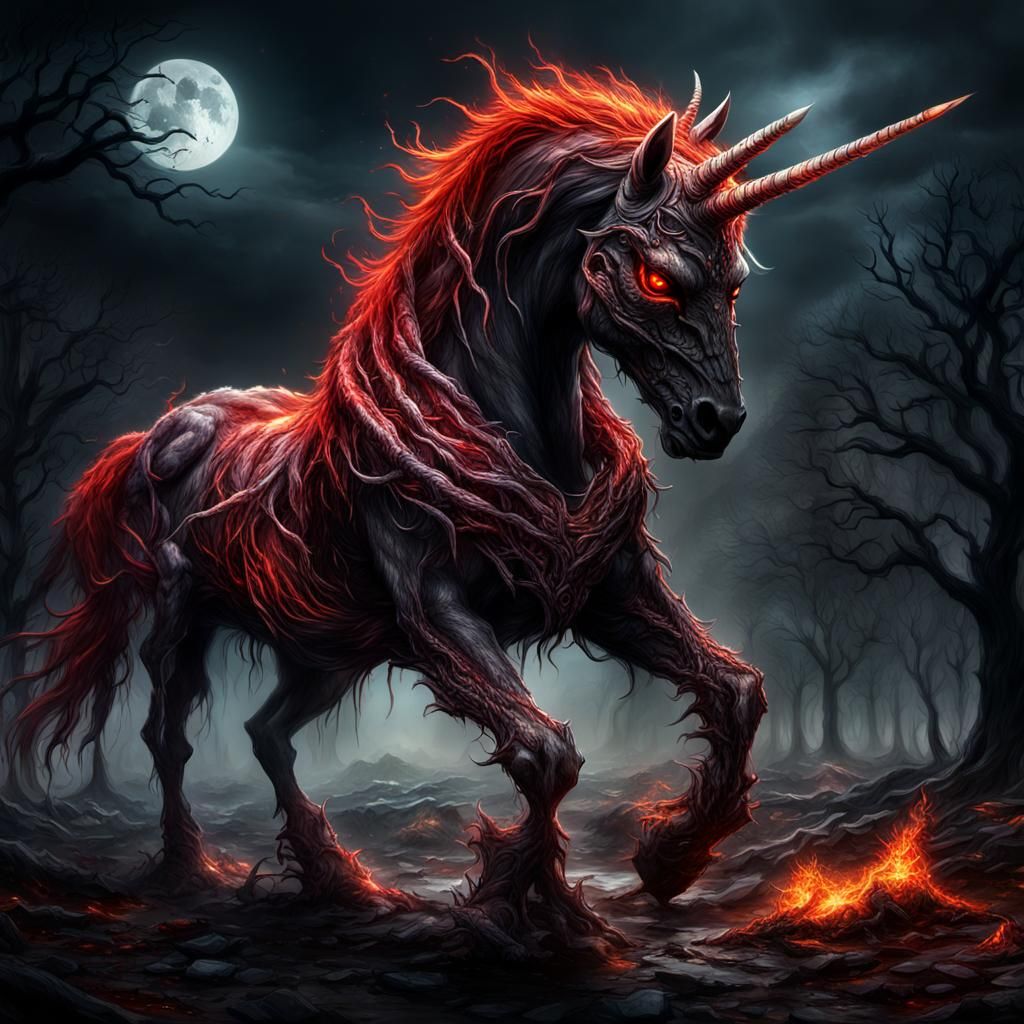 Mutated unicorn of death, Mud thick like sin dragging me dow...