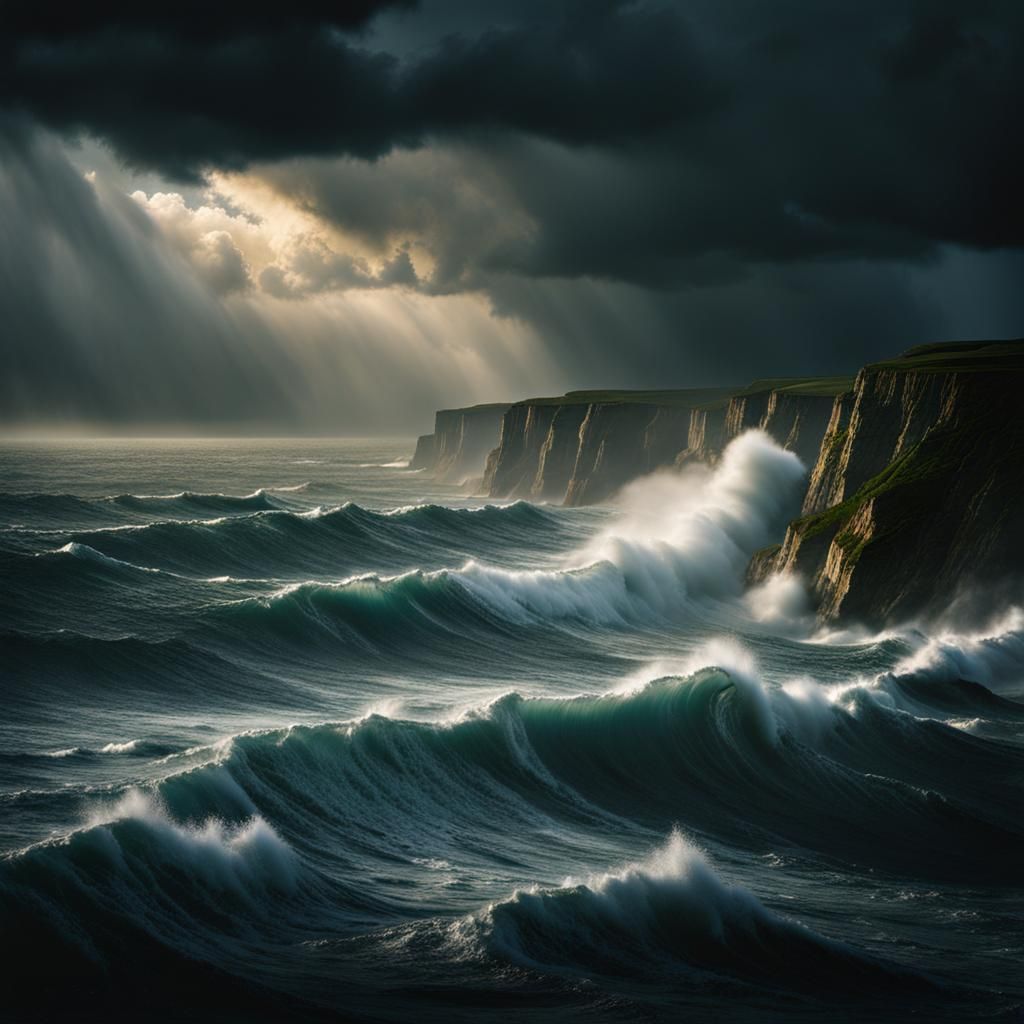 Dramatic Storm off the Isle of Wight