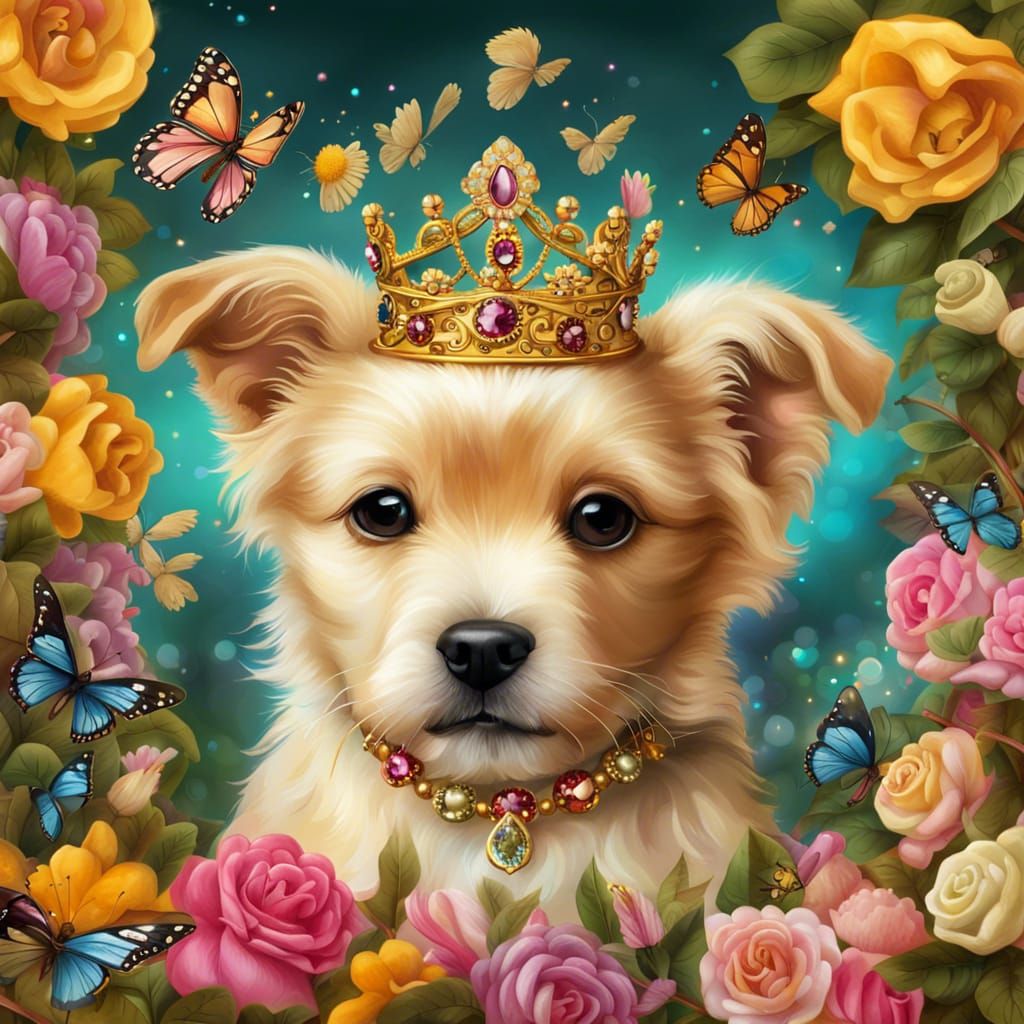 Puppy Princess Portrait