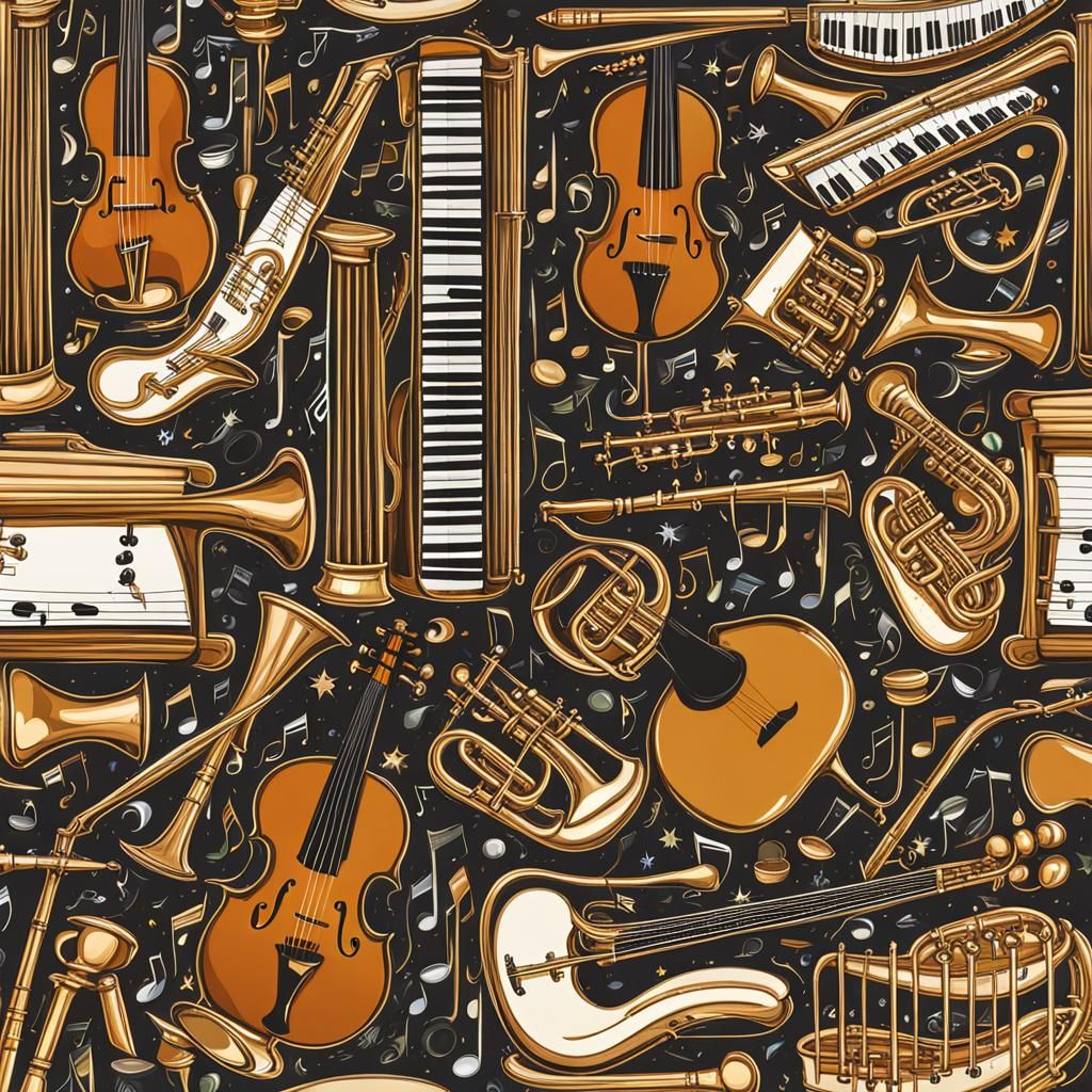 Musical Instrument Synesthesia Visualized by AI