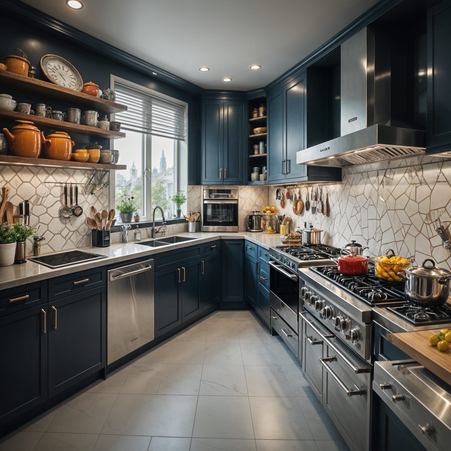 Elegant High-Tech Kitchen in 4K Resolution