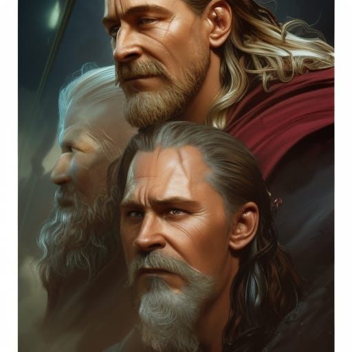 Odin, Loki, and Thor: Helheim Portrait