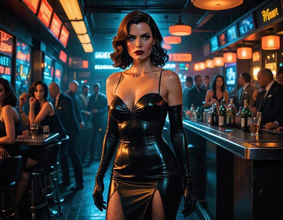 Lois Lane Undercover in Neon Nightclub