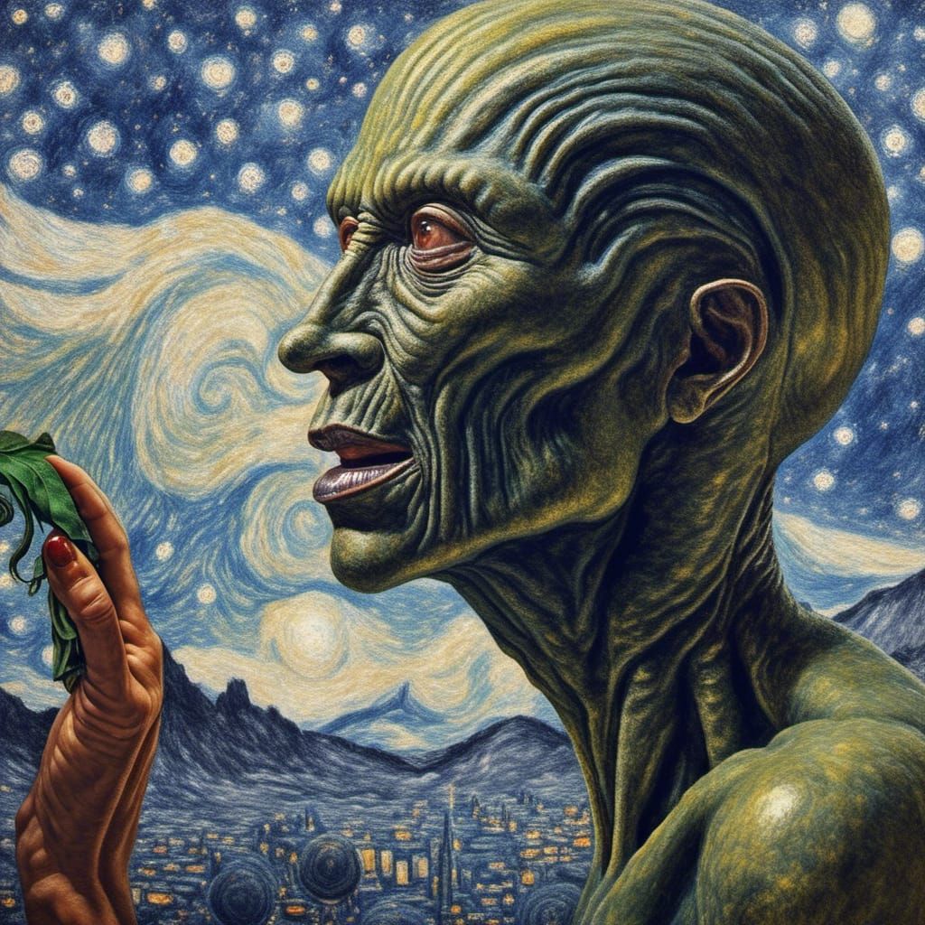 Characters from 20th Century Paintings at a Party