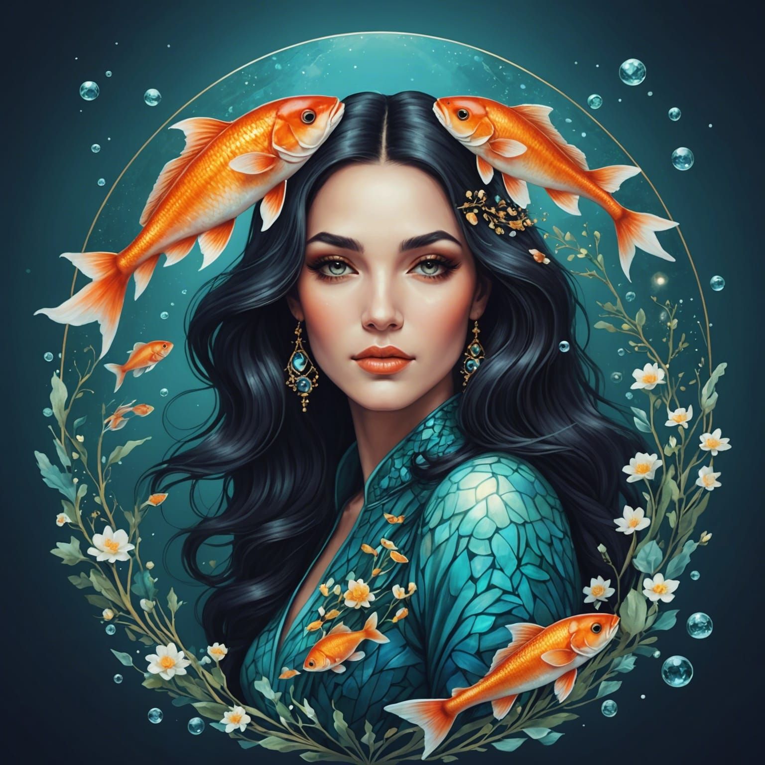 Ethereal Pisces Woman: An AI Interpretation