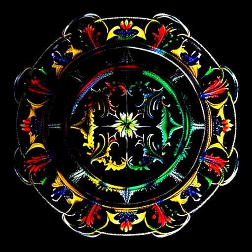 Vibrant Colorful Floral Faces in High Resolution